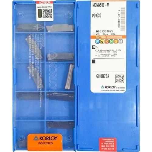 MGMN500-M PC9030 100% KORLOY Original carbide insert with the best quality 10pcs/lot free shipping