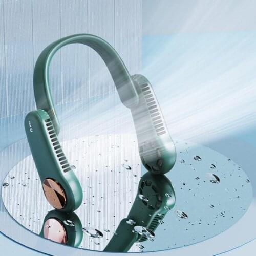 Mini Neck Fan Collapsible Portable Bladeless USB Rechargeable Mute Sports Fans for Outdoor Ventilador Portatil Abanicos Cooling