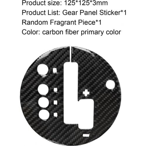 Car Stickers Practical Anti-scratch Carbon Fiber Lightweight Gear Shift Panel Trim for Nissan350Z 2003-2009 Left Drive