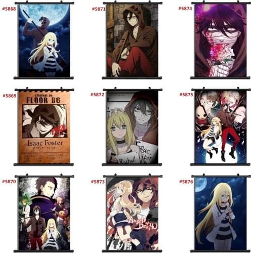 Wall Art Canvas Satsuriku No Tenshi Of Death Pictures Poster Plastic Scroll Hanging Painting Print Home Decoration Living Room