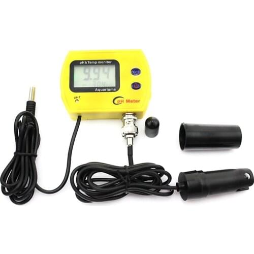 PH-991 Pocket Exchangeable Head Aquarium PH Meter High Precision Luminous LCD Aquarium Mini Long-term Monitoring PH Meter