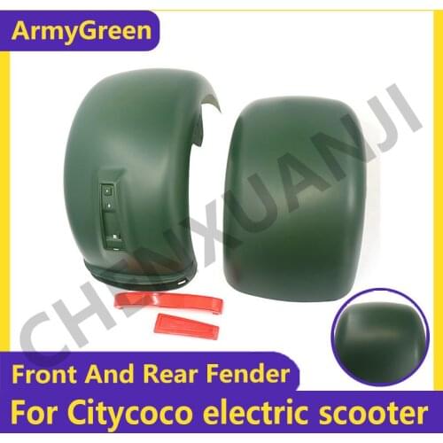 ArmyGreen For Citycoco Electric Scooter Plastic Parts 10x6.00-5.5 10x6.00-6 Shell Flaps Front And Rear Fender Mudguards