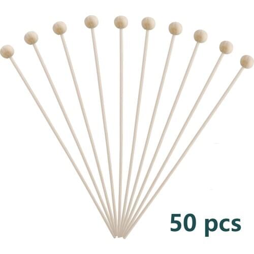Replacement Refill Sticks Rattan Ball Wood Fragrance 50pcs Set Bedroom Decoration Gifts For Home Aromatherapy Accessories