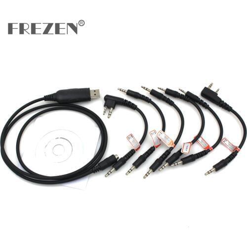 6 in 1 USB Programming Cable For Different Brand Two Way Radio With Free Shipping