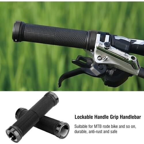 Lockable Handle Cycling Lockable Handle Grip Handlebar for MTB Road Bike Fixed Gear Bicycle for 22mm diameter handlebar