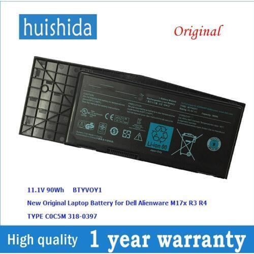 11.1 V 90Wh COC5M New original laptop battery for Dell C0C5M 7XC9N Alienware M17X R3 R4 MX 17xR3 17xR4 318- 0397 series