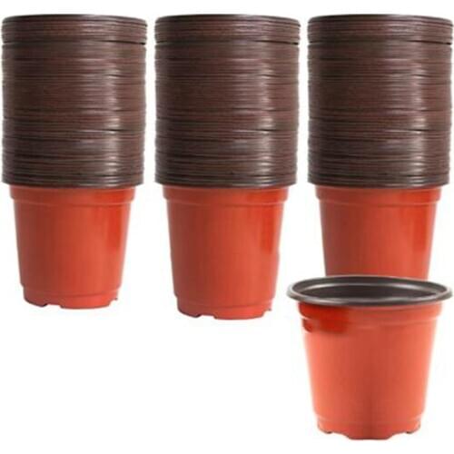 150Pcs 10X9cm Plant Nursery Nursery Pots Round Small Flower Pots One-Time Thickened Succulent Planting Bracket