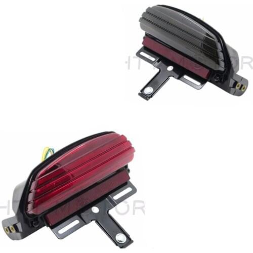 Aftermarket free shipping motorcycle parts Tri-Bar LED Fender Turn Signal Tail Light Bracket For Harley davidson Softail FXST 06