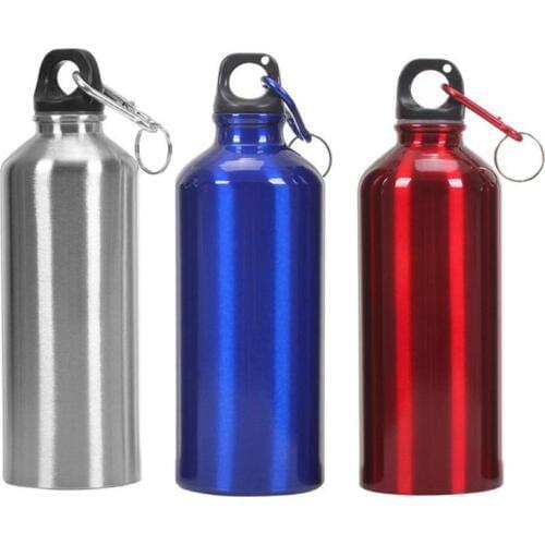 400/500/600/700ML Hot Water Bottle Outdoor Exercise Plastic Bike Sports Water Bottles Drinking Aluminum Leak-proof Drink Bottle