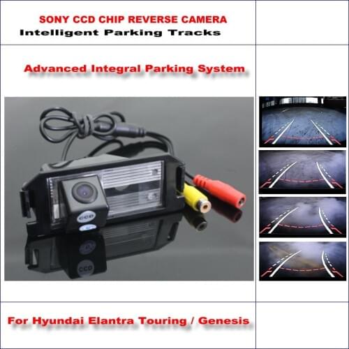 Auto Intelligentized Reverse Camera For Hyundai Elantra Touring/Genesis 2008-2013 Rear View Backup Dynamic Guidance Tracks CAM