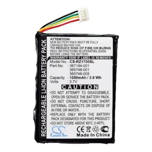Cameron sino 1050mah battery for HP iPAQ RZ1700 RZ1710 RZ1715 RZ1717 365748-001 365748-005 367194-001 PDA, Pocket PC Battery