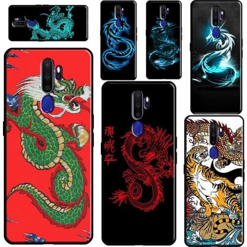 Ancient Japanese Dragon Phone Case For OPPO A5 A9 A31 A53 2020 A52 A72 A15 A83 A91 A1K A5S Reno2 Z Find X2 X3 Pro