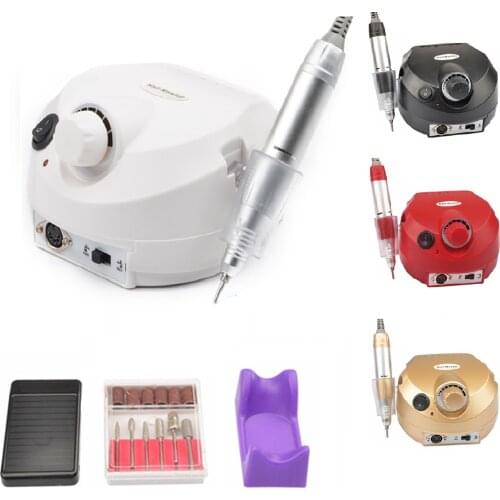 Electric Machine Manicure Tools Nail Drill Machine 20000/35000 RPM Manicure Pen Mill Cutter Sets Electric Nail Pedicure File