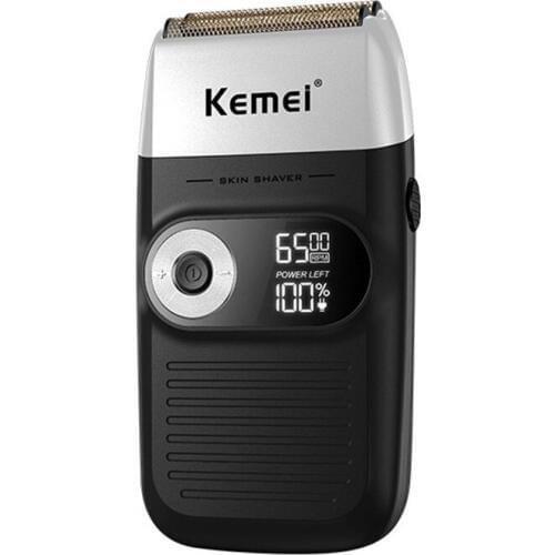 Kemei 2020 Men Razor Electric Shaver LCD Display Portable Electric Shaver Beard Trimmer Rechargeable 1400mA KM-2026