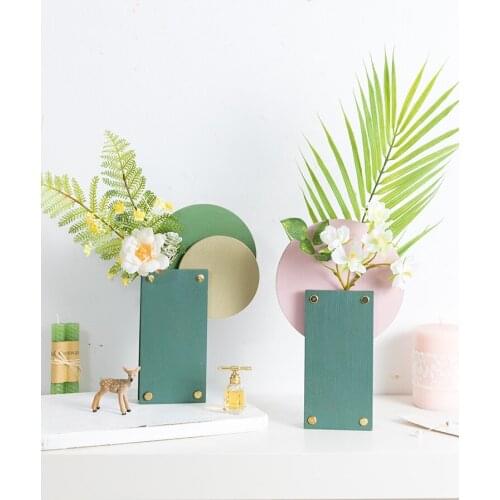 Creative Flower Vase Modern Flower Bottle for Room Tabletop Ornament Living Room Flower Arrangement Nordic style Decorations