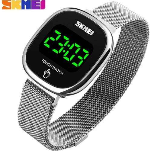 SKMEI LED Display Men Digital Wrist Watches 2020 Top Brand Luxury Watches For Men Stainless Steel Waterproof Male Clock Relogio