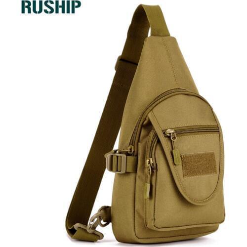 Shoulder Tactical Bag for Men Nylon Chest Sling Pack One Single Shoulder Travel Military Messenger Bag Crossbody Shoulder Bag