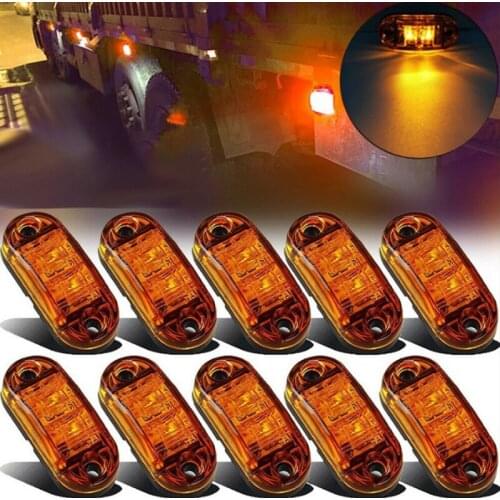 Exterior light LED 12V / 24V 6 SMD LED, rear signal light of trailer, bus, truck and side indicator light