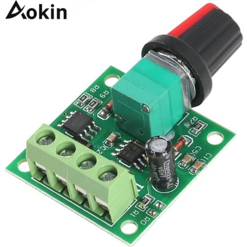 Low Voltage Dc 1.8v 3v 5v 6v 12v 2A Motor Speed Controller PWM 1803BK Adjustable Driver Switch