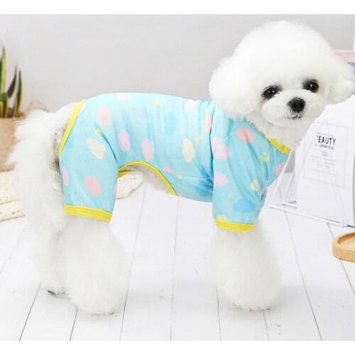 Dog Clothes Eye-catching Soft Cotton Four-legged Pet Clothes for Home