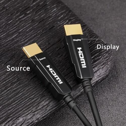 HDMI-compatible 4K@60HZ fiber optic cable optical HDR 20m 30m 50m for HD TV Box HD signal Conversion cable Projector Display PS4