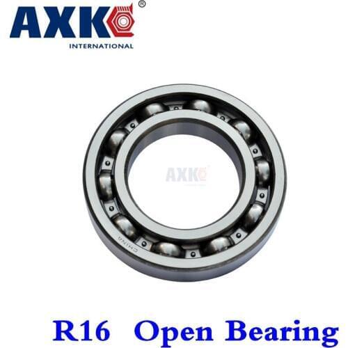 2021 Real Rodamientos Axk High Quality R16 Open 1 X 2 3/8" Inch Ball Bearing Miniature Radial Bearings Ee9 25.4*50.8*9.525 1pcs