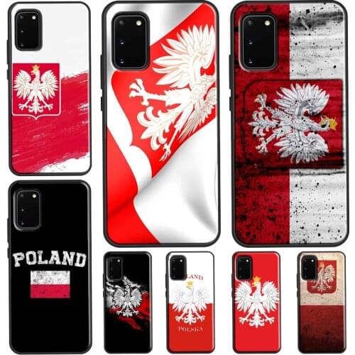Poland Polish Flag For Samsung Galaxy S21 Ultra S20 FE Note 20 Ultra Note 10 Plus S8 S9 S10 Plus Phone Case