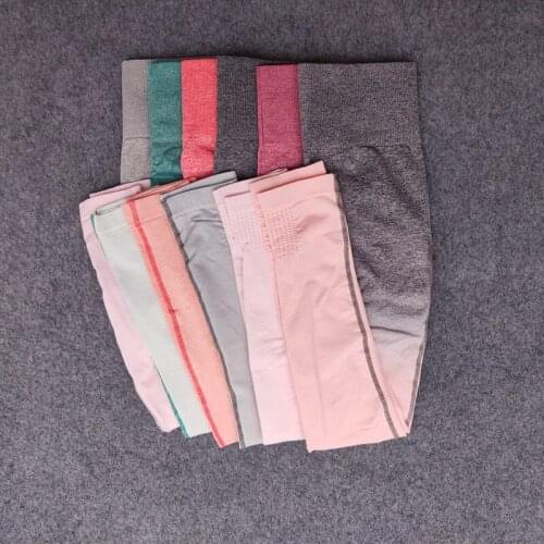 SALSPOR Seamless Leggings Women Gradient Pants High Waist Slim Workout Legging Push Up Jeggings Female Casual Fitness Leggings