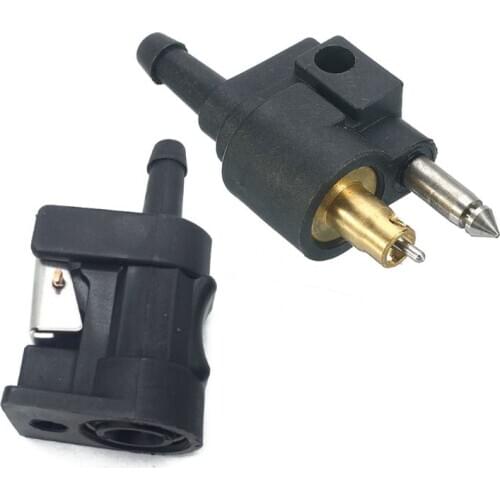 1 Set 1/4\" 6mm Fuel Line Hose Adapter Pipe Connector for Ya-maha Outboard Motor