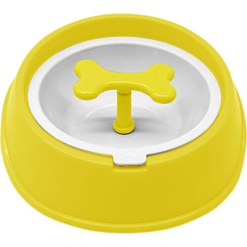 Spinning Bone Dog Feeding Food Bowls Slow Down Healthy Eating Feeder Dish Tools Prevent Obesity Pet Dogs Product Supplies