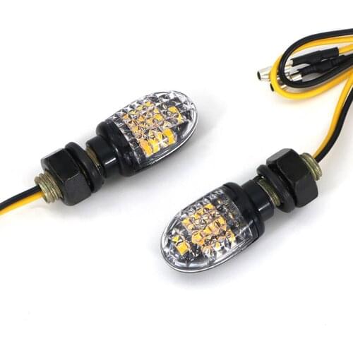 Universal Motorcycle Turn Signals Indicators Light Turn Light Flasher Lights Lamp Mini Turn Signal Emark LED light 10mm