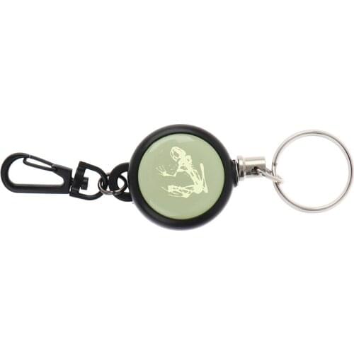 Resilience Steel Wire Rope Retractable Key Ring Elastic Keychain Recoil Sporty Anti Lost Yoyo Ski Pass ID Card Bag Charm