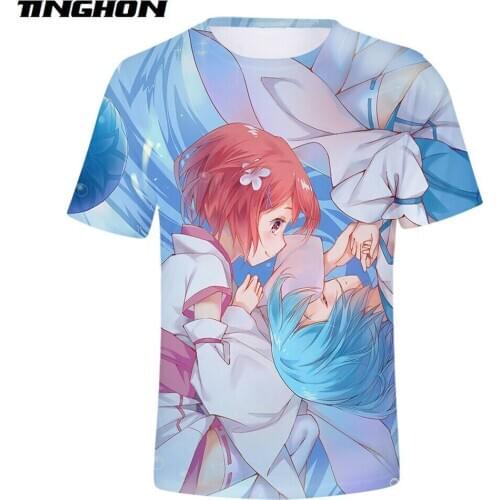 XS-7XL Re:Life In A Different World From Zero 3D Print Men Women Short Sleeves Tops Tees Summer Streetwear Casual T Shirt 02