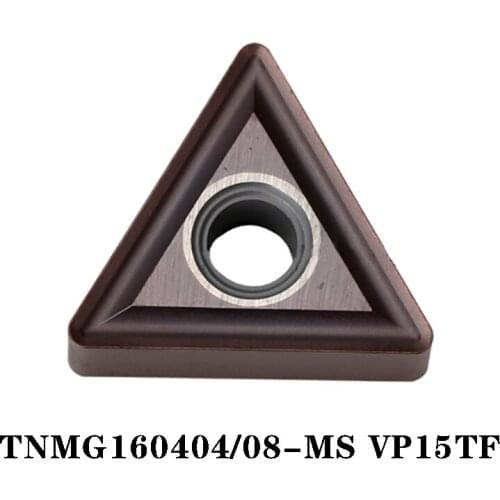 100% Original TNMG TNMG160404 MS VP15TF TNMG160408 MS 10pcs CNC lathe Insertion Carbide Insert Imported From Japan High Quality