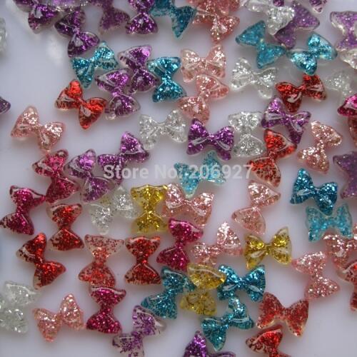 #32 30pcs Cute Mix Bow Shape Nail Resin Decoration Outlooking