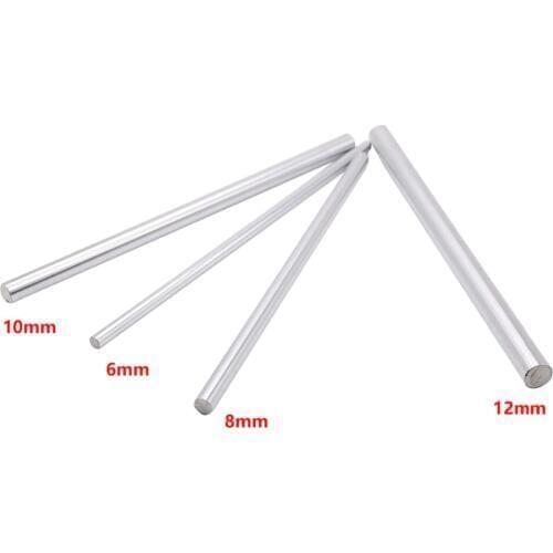 4pcs linear shaft 6mm 8mm 10mm 12 16 8x400mm linear shaft 3d printer 8mm x 400mm Cylinder Liner Rail axis cnc parts