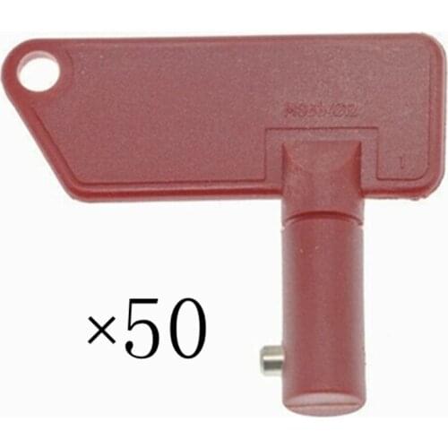 50pc key MS634212 For Terex Battery Master Disconnect Isolator Key