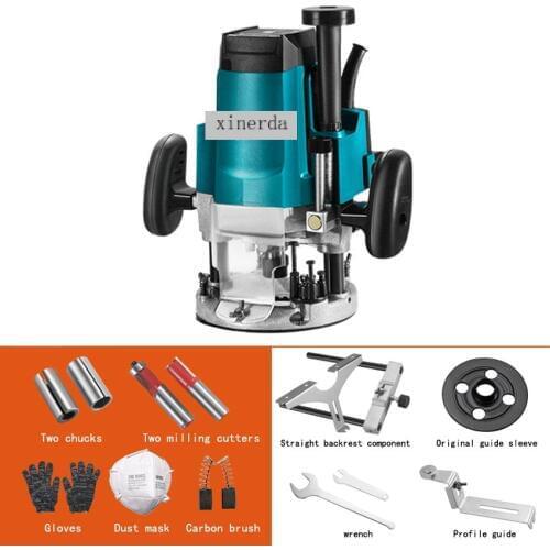 Bakelite Milling Trimmer Woodworking Slotting Machine Multi-function Trimmer Wood Milling Machine 220v 1800W 20000rpm