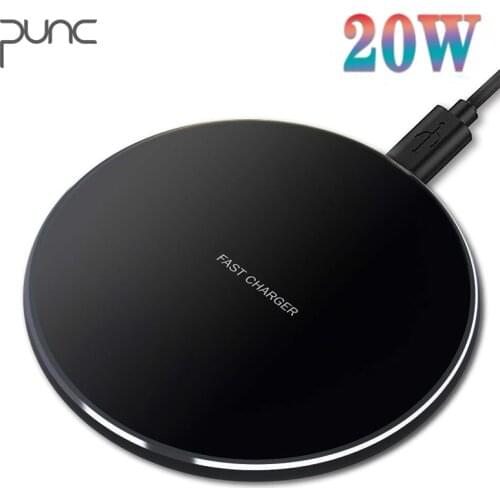 Quick Qi Fast Wireless Charging for Samsung S8 S9 S10 S20 Fast Charging Charger for iPhone 12 8 11 X Xs XR Max Wireless Chargers