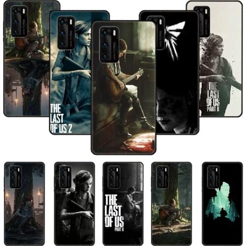 Phone Case For Huawei P20 P30 P40 P Smart Z + P10 Mate 30 10 20 Lite Pro Black Cover Bumper Luxury The Last of Us 2 Ellie Joel