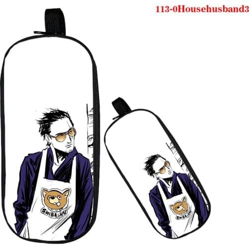 3d Print The Way of The Househusband Pencil Case Kawaii Large Capacity Big Double Layer Pencil Case School Supplies for Student