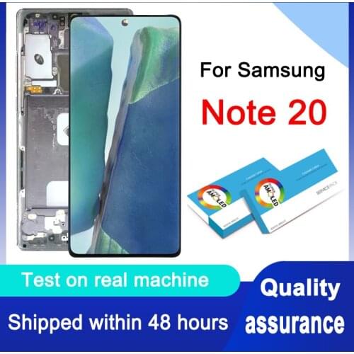 Original For Samsung Galaxy Note 20 Super AMOLED Display Touch Screen Digitizer Assembly For Note20 N980 N980F SN980F/DS LCD