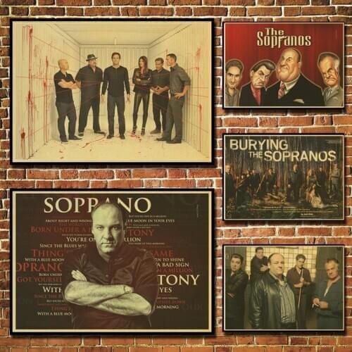 James Gandolfini The Sopranos Vintage Paper Poster Wall Painting Home Decoration 42X30 CM 30X21 CM