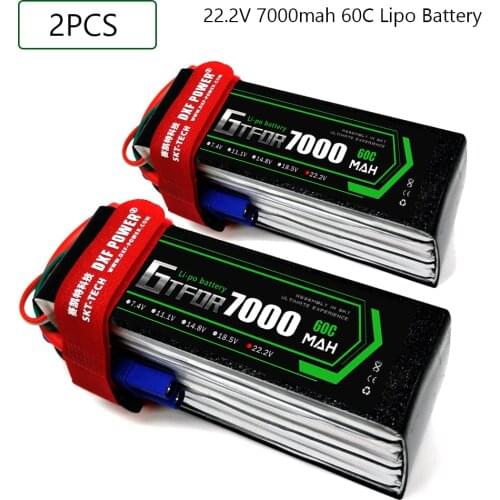GTFDR Lipo Battery 6S 22.2V 7000mAh 60C 120C XT90 XT60 T Deans EC5 For FPV Drone Airplanes Car Boat Truck Helicopter RC Parts