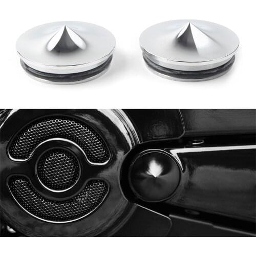 2Pcs Aluminum Chrome Motorcycle Swingarm Pivot Cover Kit Satin For 2006-2017 Harley Davidson All V-Rod
