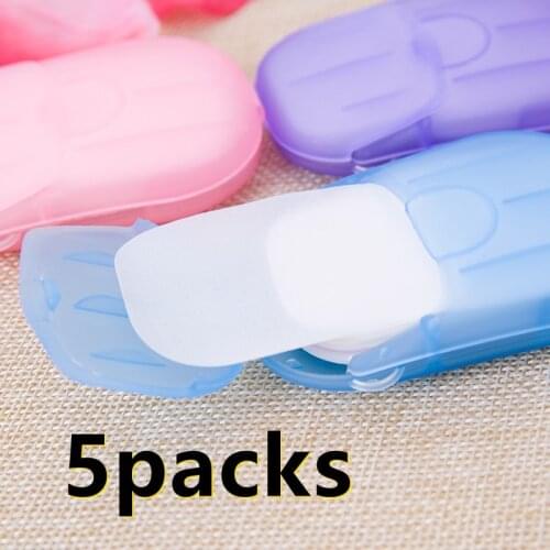 Creative Soap Papers Mini Portable Travel Soap Papers Washing Hand Bath Cleaning Boxed Foaming Scented Sheets Travel Supplies
