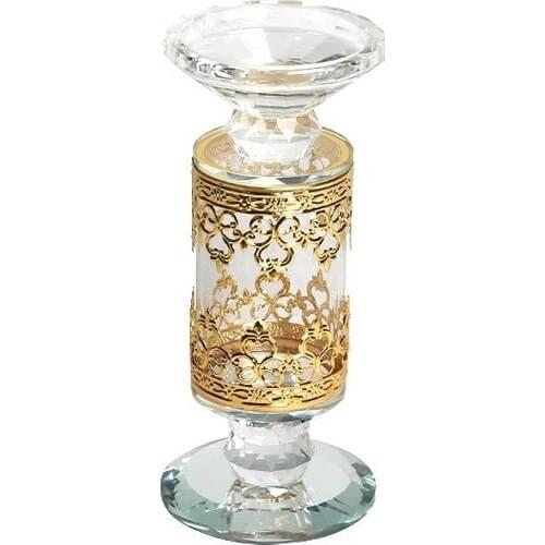 Lucky Art Krıstal Metal Kc Candle holder 21 cm