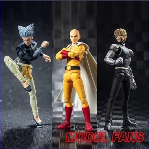 MODEL FANS IN-STOCK Dasin Model DM greattoys gt One Punch Man Saitama Genos Garou SHF PVC Action Figure Anime Toys Figure