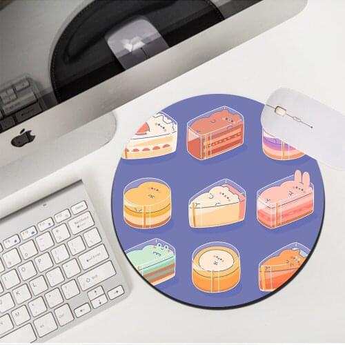 MRGLZY Drop Shipping Hot Sale Cute Pink Mouse Pad Cartoon Girly Small MousePad PC Gaming Accessories 20X20/22X22 Rubber DeskMat