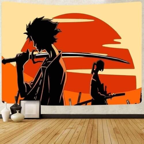 The Anime Samurai Wall Hanging Tapestries Décor